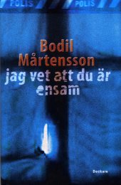 Bild på bokomslag för Jag vet att du är ensam...