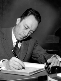 Poträttbild av Albert Camus